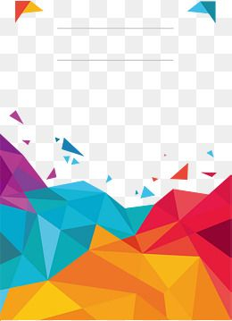2019 的 Color Low Polygon Poster Cover, Vector Png, Colour, Color ...