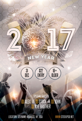 2019 NYE Gold Party – Free PSD Flyer 2019 NYE Gold Party – Free PSD Flyer