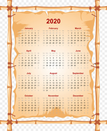 2020 printable calendar.png - others 