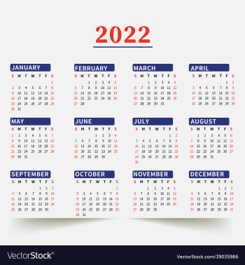 2022 one page calendar template 2022 one page calendar template