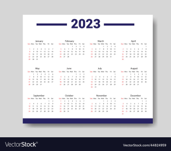 2023 calendar template clean and unique calendar