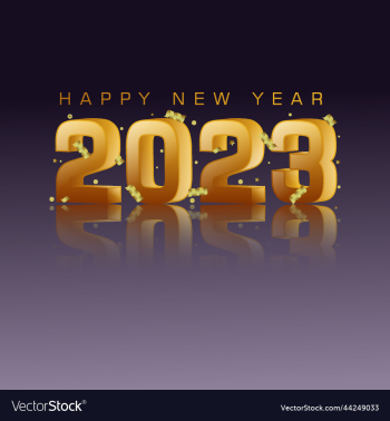 2023 gold happy new year