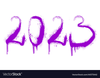 2023 isolated in graffiti style 2023 isolated in graffiti style