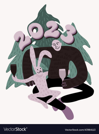 2023 year of rabbit man and rabbit hugging and 2023 year of rabbit man and rabbit hugging and