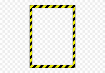 2106 Certificate Frame Border Clip Art Public Domain - Caution Border