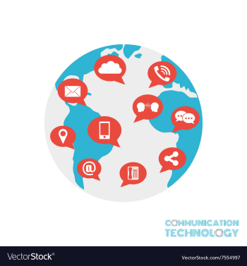 224world communication vector image 224world communication vector image