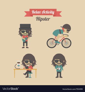 225hipster activity vector image 225hipster activity vector image