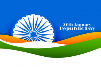 26th january happy republic day of india Free Vector 26th january happy republic day of india Free Vector