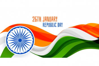 26th january republic day wavy flag banner concept 26th january republic day wavy flag banner concept