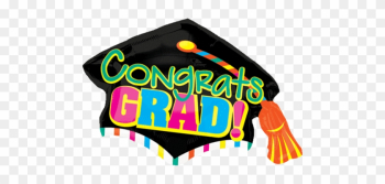 31&quot; Giant Congrats Grad Neon Graduation Balloon - Congrats Grad Cap Bright Colorful Graduation 6pc Balloon