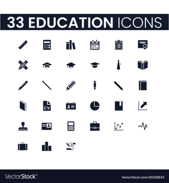 33 education icons set 33 education icons set