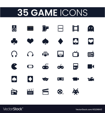 35 game icons set 35 game icons set