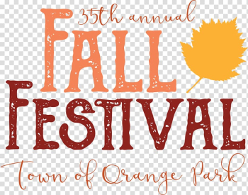 36th Annual Fall Festival Orange Park Fall Festival Autumn Logo, Fall Festival transparent background PNG clipart