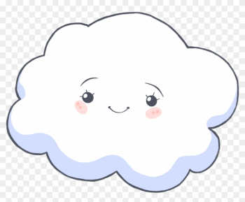 &#39;what A Cloudy Day&#39; Ebook Teaches Children The Difference - Cartoon Cloud With Face