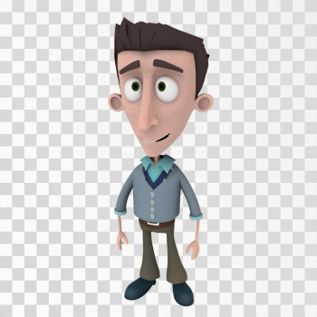 3D Avatar, Man, PNG transparent