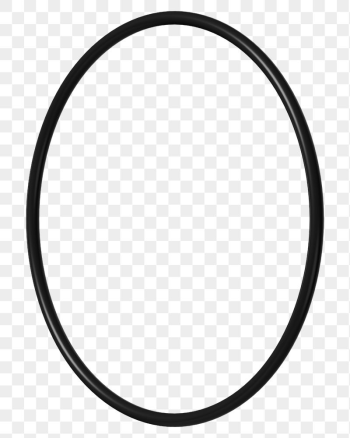 3D black ring png, oval | Free PNG - rawpixel