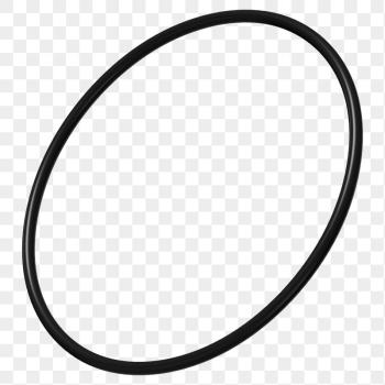 3D black ring png, oval | Free PNG - rawpixel