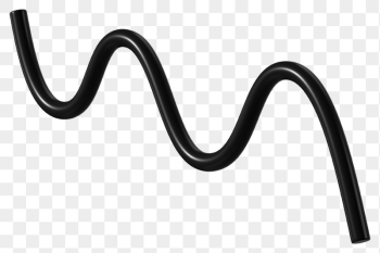 3D black squiggle png, wavy | Free PNG - rawpixel