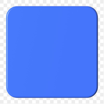 3D blue badge png square | Free PNG - rawpixel