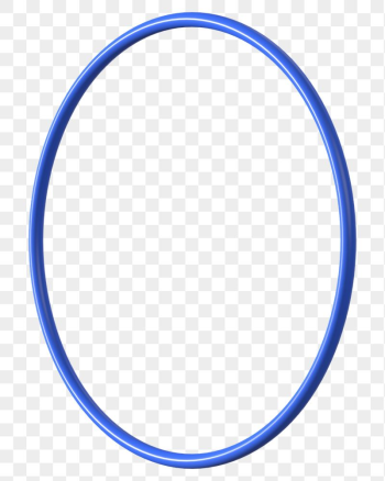 3D blue ring png, oval | Free PNG - rawpixel