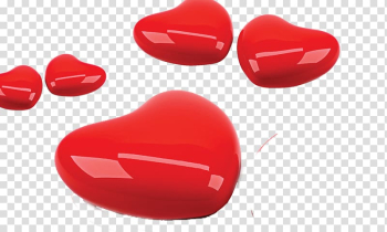 3D computer graphics Heart Computer file, 3D Heart transparent background PNG clipart