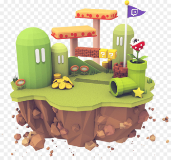 3D computer graphics Low poly 3D modeling Illustration Polygon - event decor 