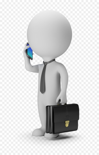 3D computer graphics Stock photography Royalty-free Icon - 3D man answered the phone 