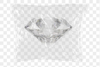 3D diamond png plastic bag | Free PNG - rawpixel