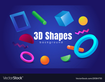 3d effect shapes background design 3d effect shapes background design