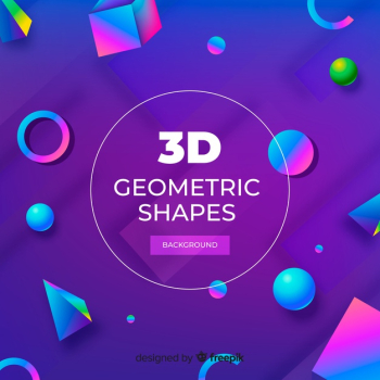 3d geometric shapes background 3d geometric shapes background