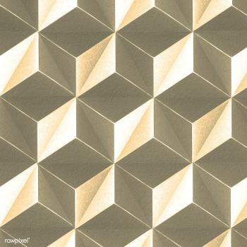 3D gold paper craft tetrahedron patterned background | Free  illustration - 2354862