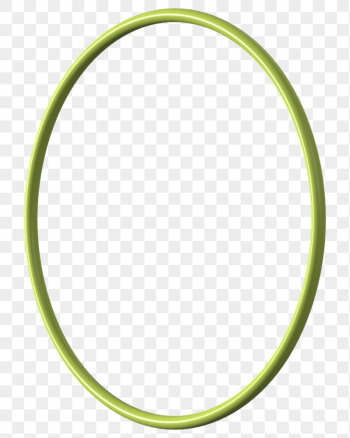 3D green ring png, oval | Free PNG - rawpixel