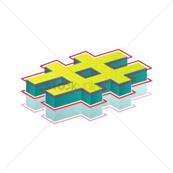 3d hashtag symbol 3d hashtag symbol