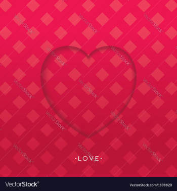 3D heart background vector image 3D heart background vector image