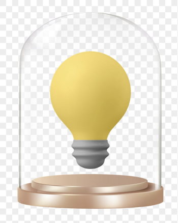 3D light bulb png glass | Free PNG - rawpixel