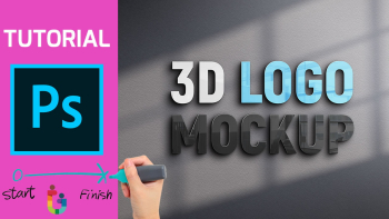 3D Logo Mockup Design