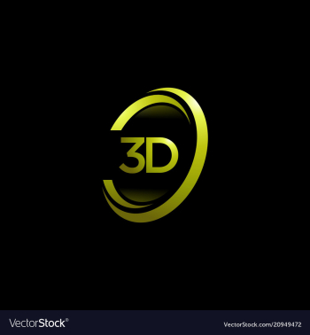 3d logo vector image 3d logo vector image