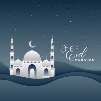 3d Mosque Night Landscape Eid Festival Design | Download now free vectors on Freepik