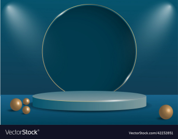 3d podium stand mockup editable