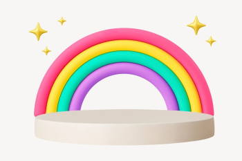 3D rainbow product backdrop illustration | Free Photo - rawpixel 3D rainbow product backdrop illustration | Free Photo - rawpixel