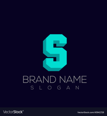 3d s logo - letter s logo design