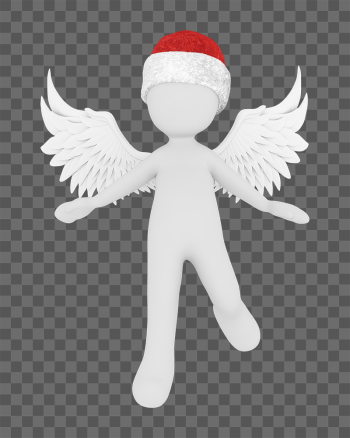 3D Santa angel png sticker, | Free PNG - rawpixel