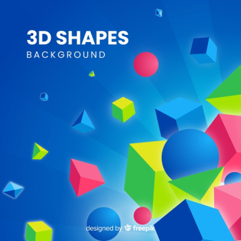 3d shapes background 3d shapes background