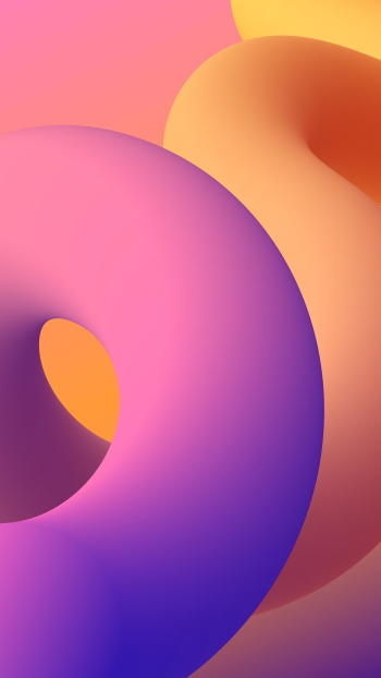 3D shapes phone wallpaper, pink | Free Vector - rawpixel