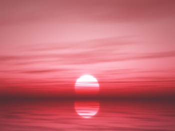 3D sunset ocean 3D sunset ocean