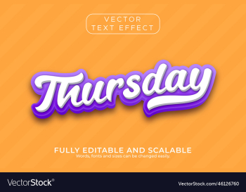 3d text effect thursday text effect