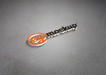 3D Wall Logo Mockup | eyMockup