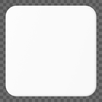 3D white badge png square | Free PNG - rawpixel