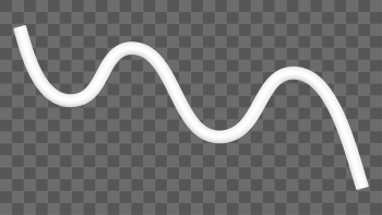 3D white squiggle png, wavy | Free PNG - rawpixel