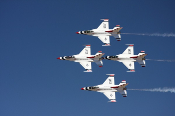 4 Jet Fighter Flying